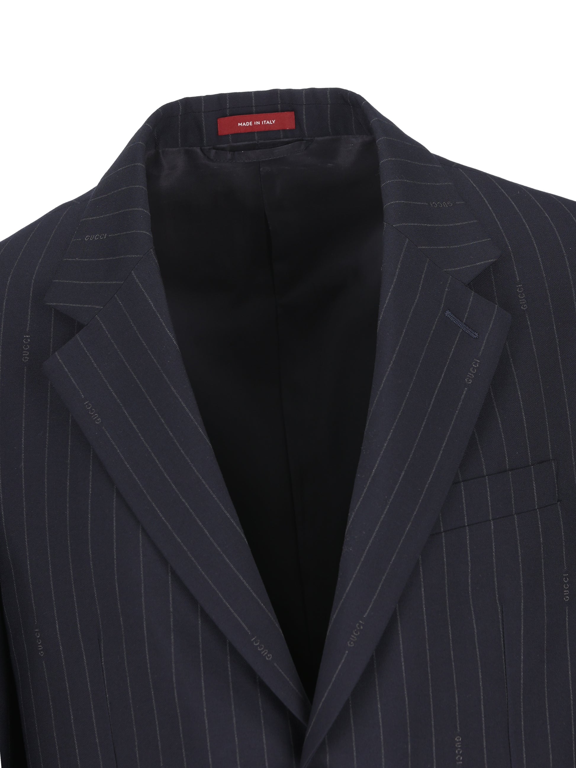 Giacca realizzata in lana gessata. 846711 ZAS7A4405 GUCCI 