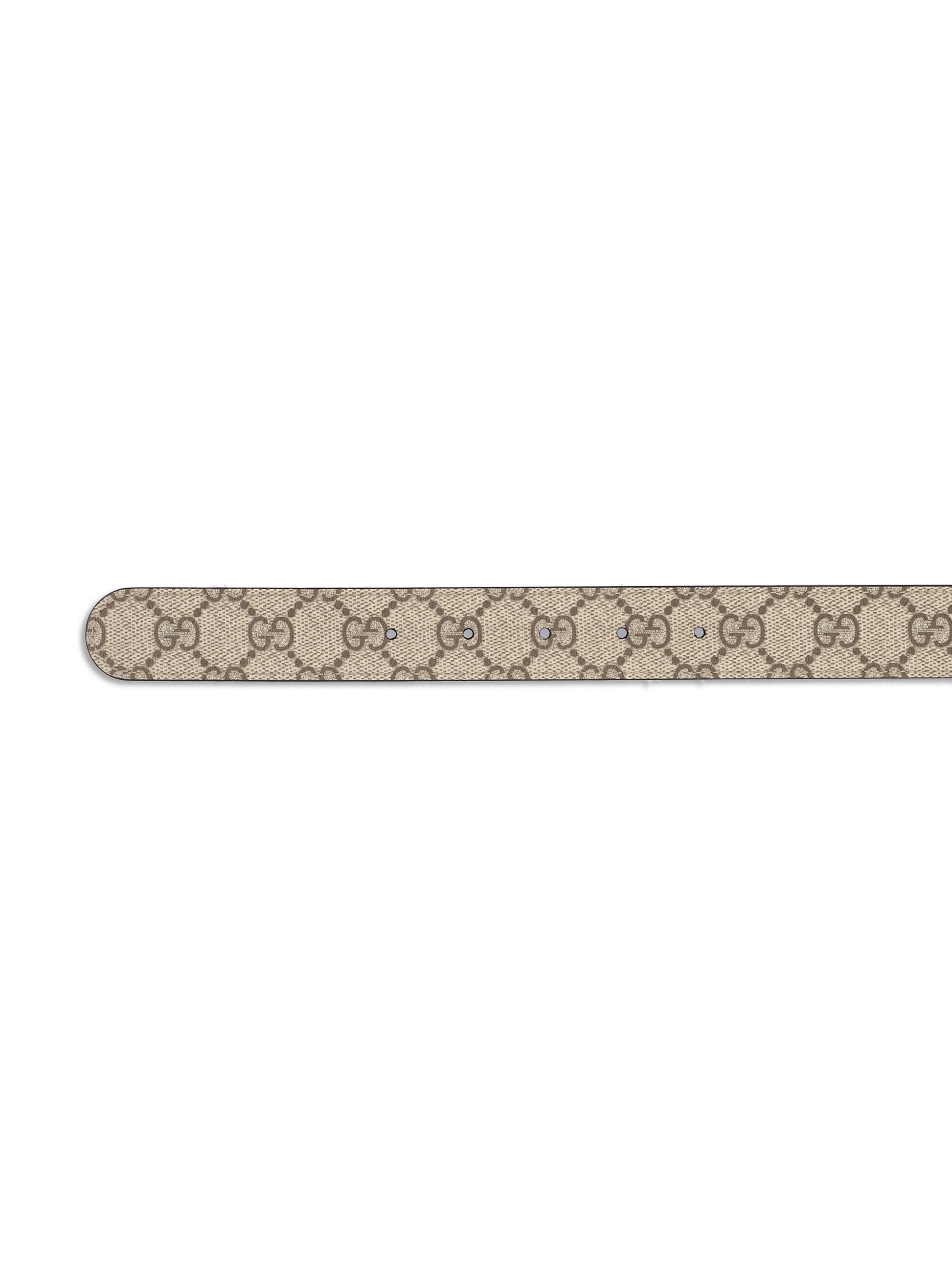 Cintura reversibile realizzata in tessuto e pelle. 847131 FAFCN9755 GUCCI 
