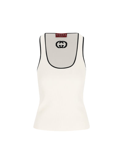 Canotta realizzata in viscosa e poliestere. 852456 XKFCZ9232 GUCCI 