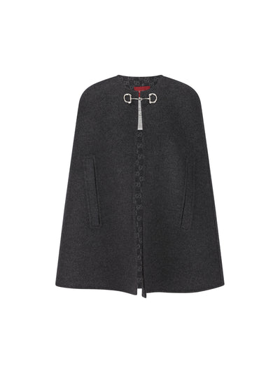 Mantella realizzata in lana e seta. 852796 ZAQW01179 GUCCI 