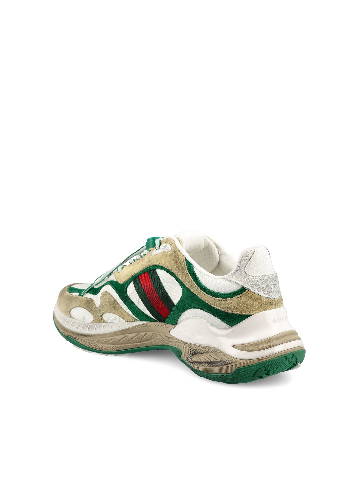 Sneakers realizzate in pelle scamosciata e tessuto. 853709 AAGGM9251 GUCCI 