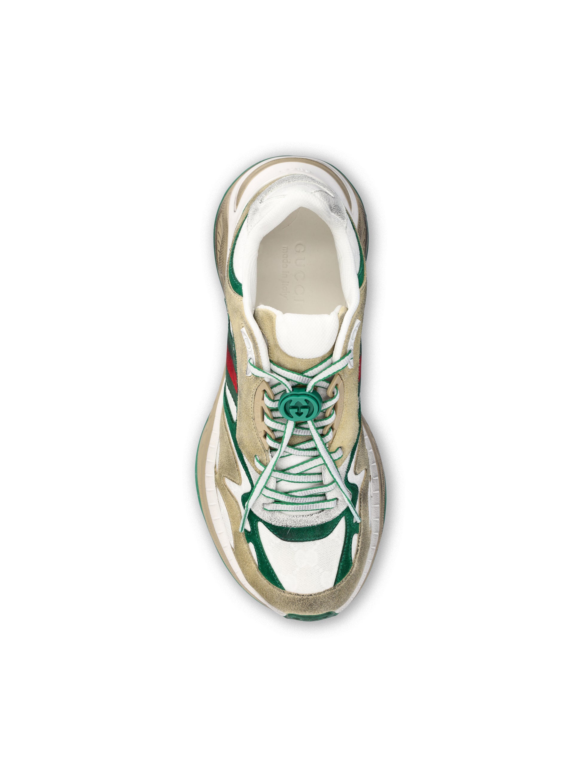 Sneakers realizzate in pelle scamosciata e tessuto. 853709 AAGGM9251 GUCCI 
