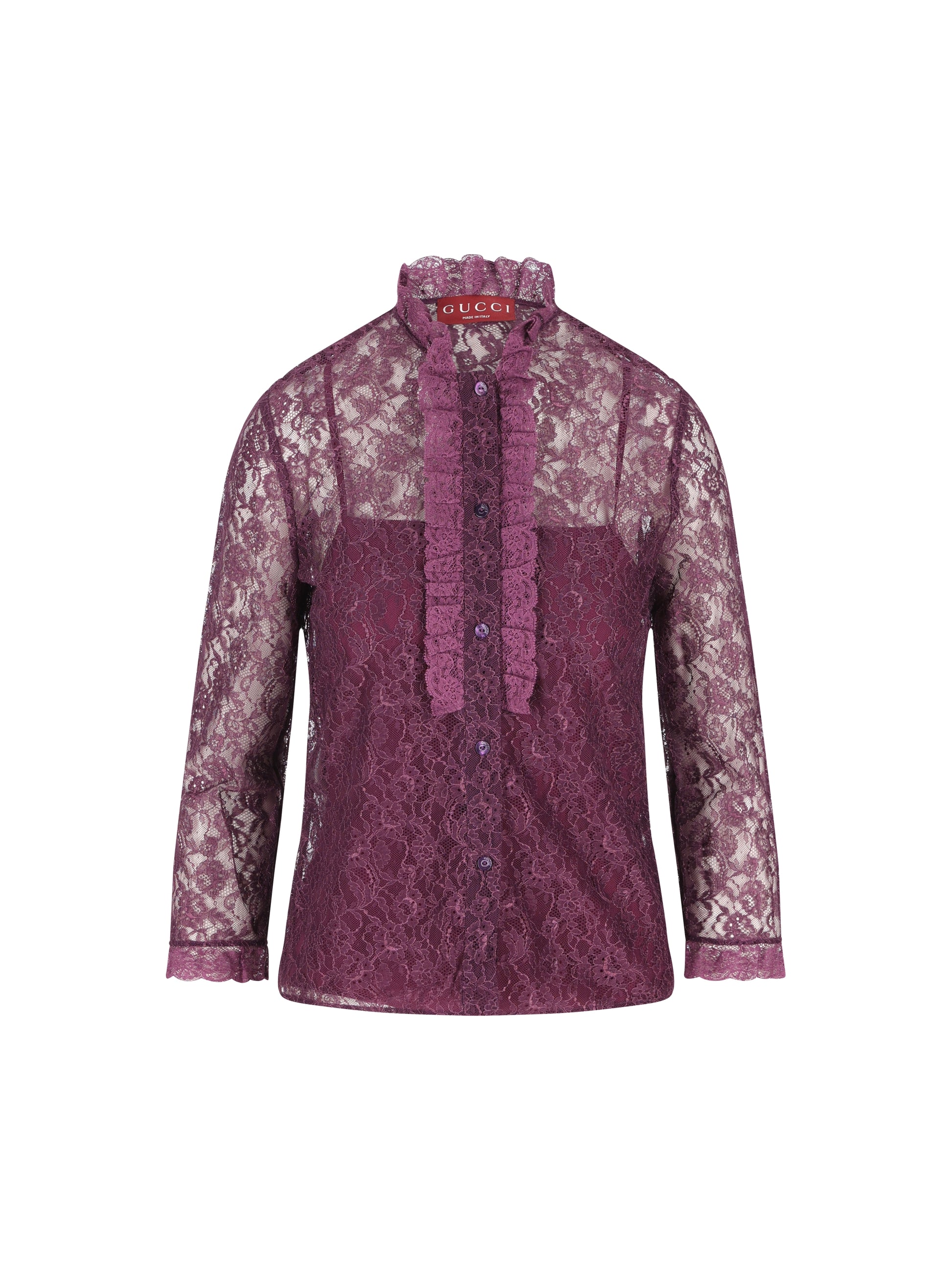 Camicia realizzata in pizzo<BR/> 854518 ZAUMU5533 GUCCI 