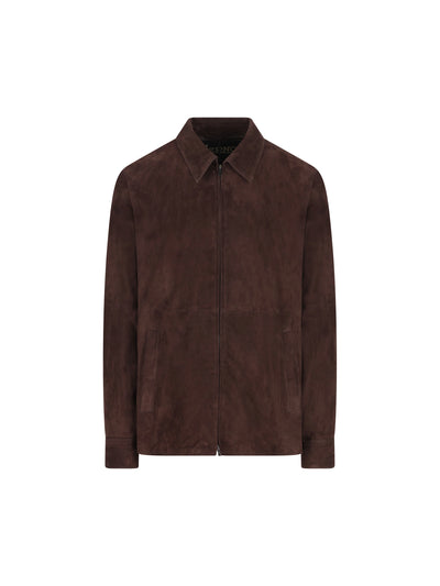 Giacca realizzata in pelle scamosciata. PL000135U 181368800 HERNO 