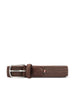Cintura realizzata in pelle conciata al vegetale. LBFLOBRO B10-100580 LA BOUCLE 