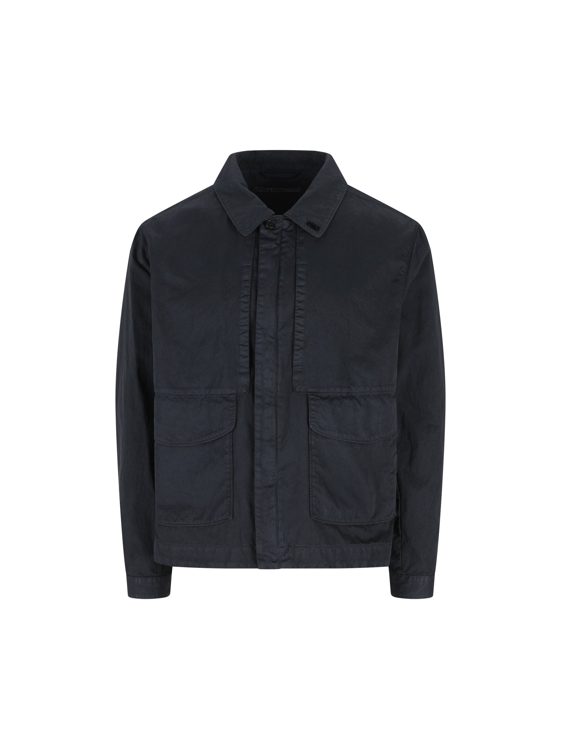 Overshirt realizzata in cotone e poliammide. MOS102A11 0500G888 MASSIMO OSTI STUDIO 