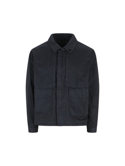 Overshirt realizzata in cotone e poliammide. MOS102A11 0500G888 MASSIMO OSTI STUDIO 