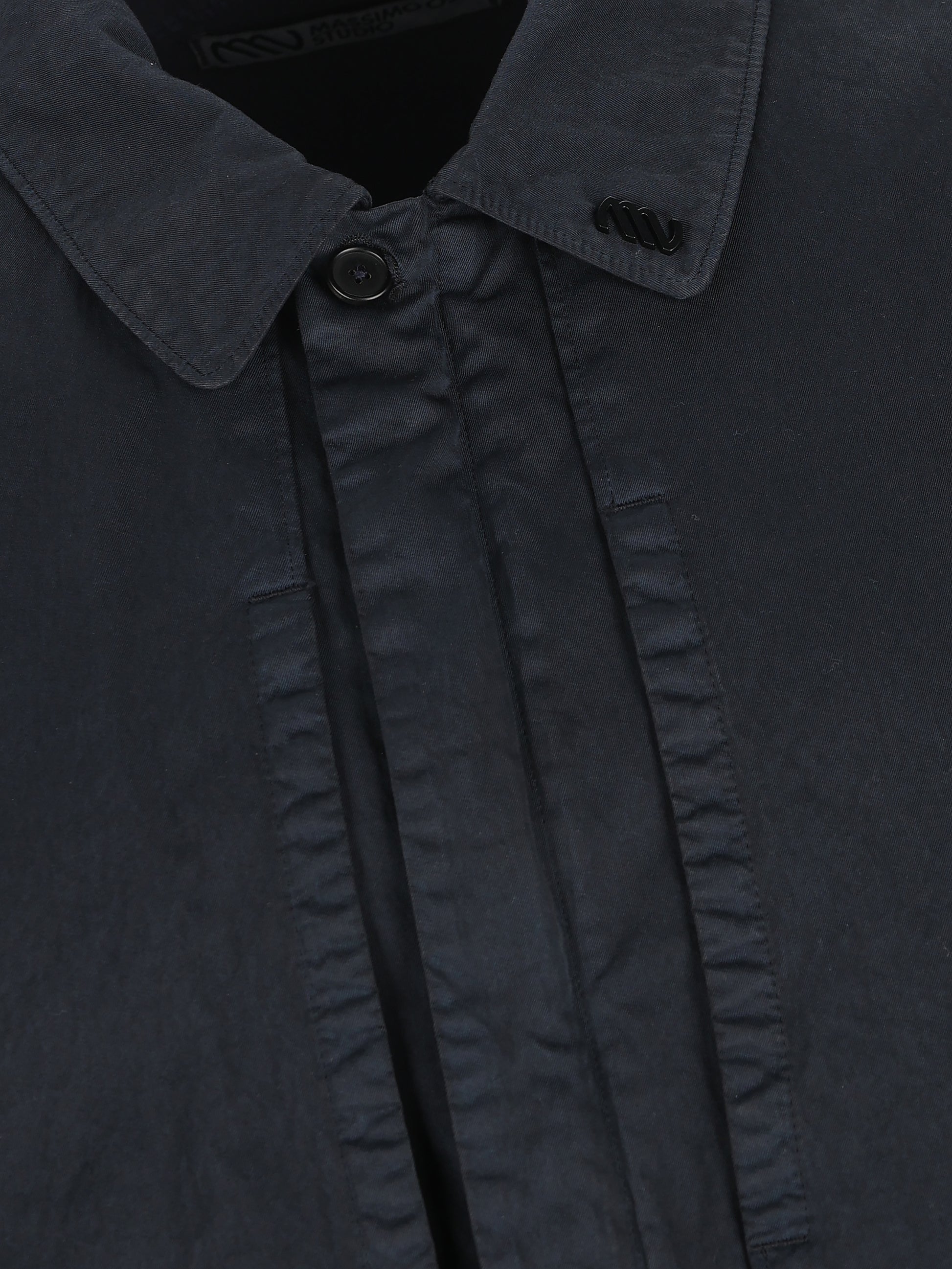 Overshirt realizzata in cotone e poliammide. MOS102A11 0500G888 MASSIMO OSTI STUDIO 