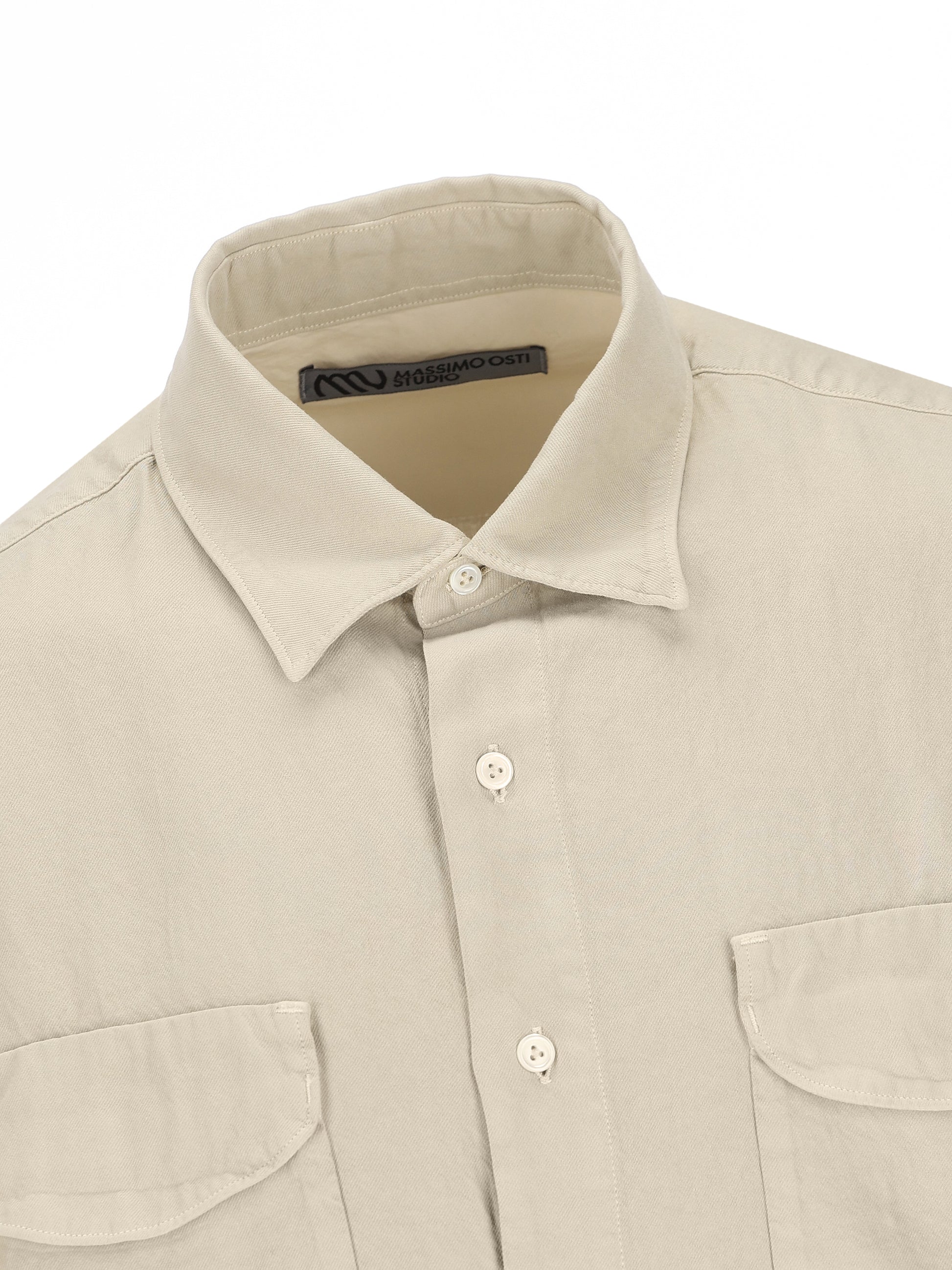 Camicia realizzata in lana vergine e cotone. MSH302A11 0638O310 MASSIMO OSTI STUDIO 