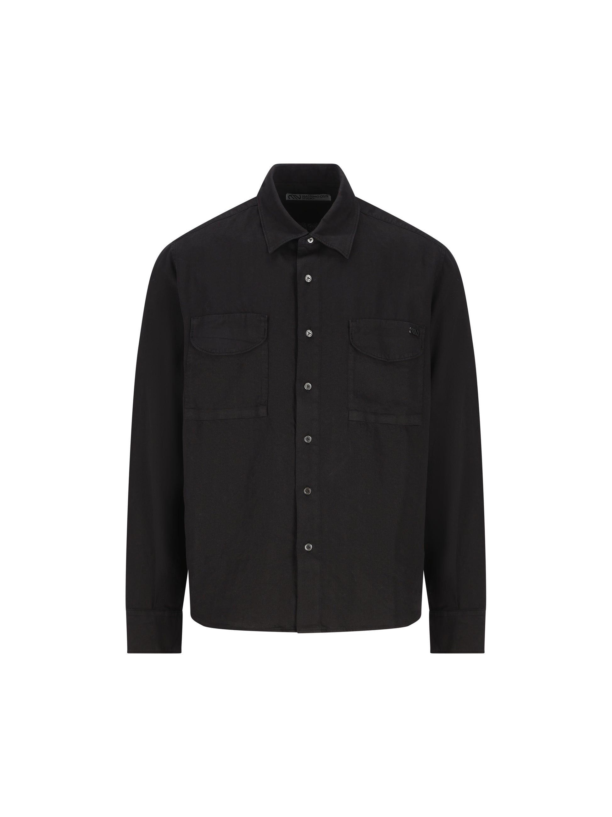 Camicia realizzata in lana vergine e cotone. MSH302A11 0638O999 MASSIMO OSTI STUDIO 