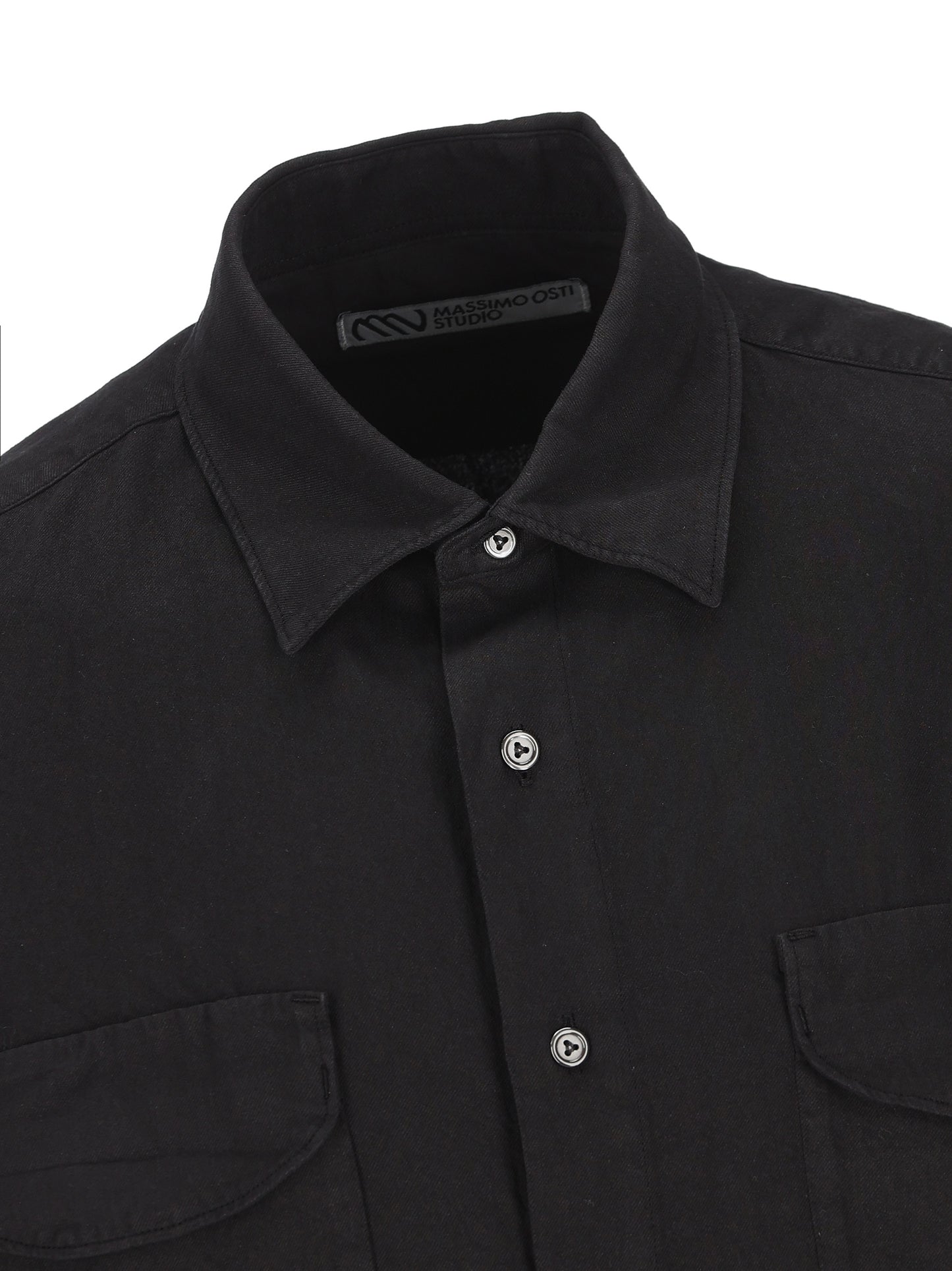 Camicia realizzata in lana vergine e cotone. MSH302A11 0638O999 MASSIMO OSTI STUDIO 