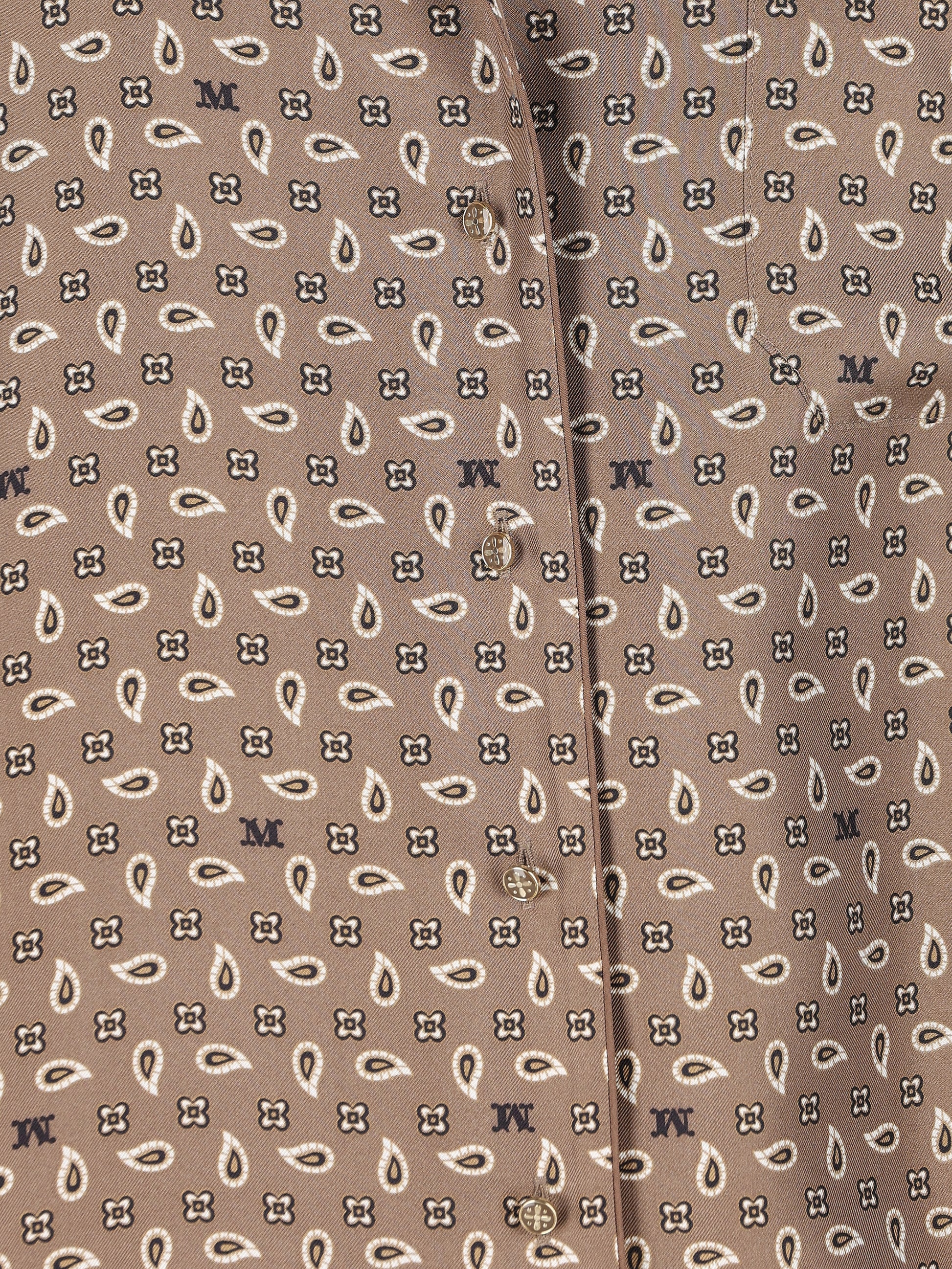 Camicia semiaderente in seta stampata 2611111131600 006 MAX MARA 