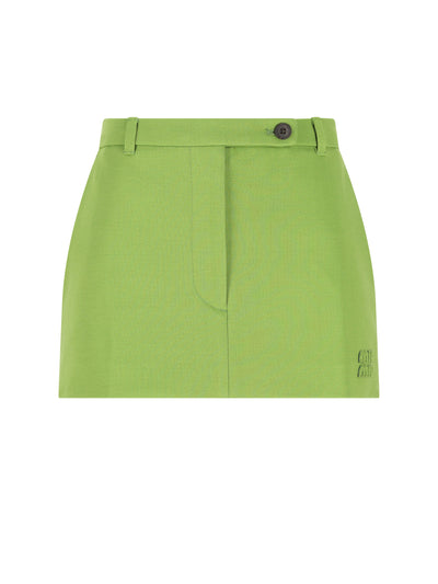 Minigonna realizzata in viscosa. MG2573 18FQF0089 MIU MIU 