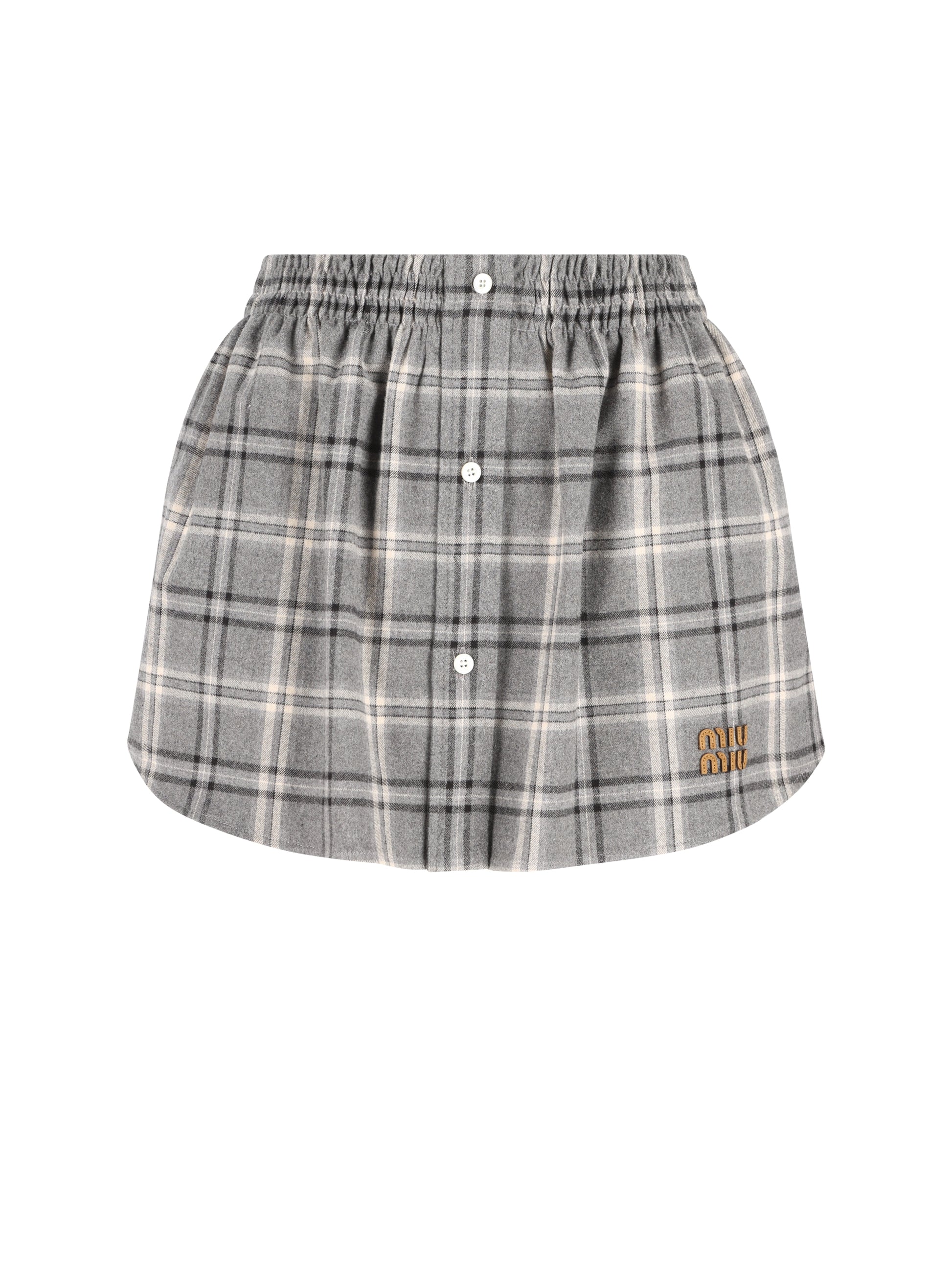 Minigonna realizzata in cotone. MG2603 1807F0480 MIU MIU 