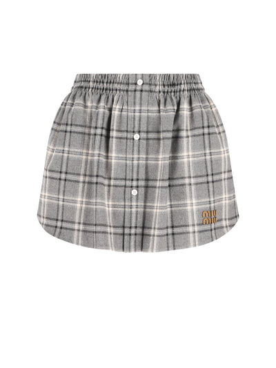 Minigonna realizzata in cotone. MG2603 1807F0480 MIU MIU 