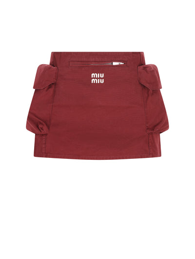 Gonna realizzata in cotone. MG2610 19CVF0399 MIU MIU 