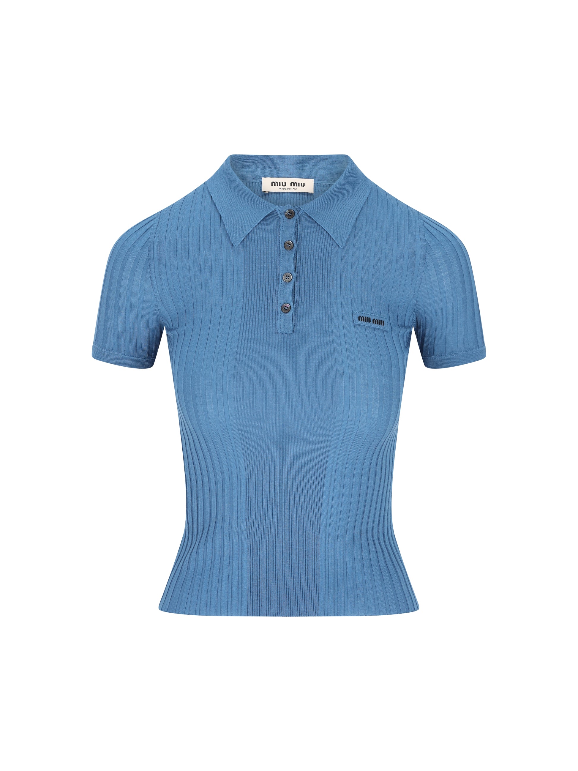 Polo realizzata in lana vergine. MML02B 18TWF0154 MIU MIU 