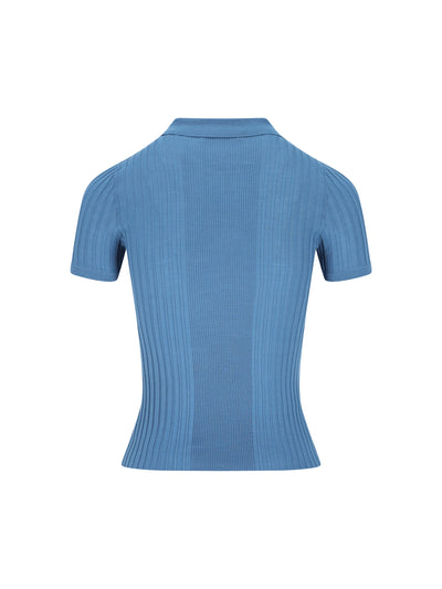 Polo realizzata in lana vergine. MML02B 18TWF0154 MIU MIU 