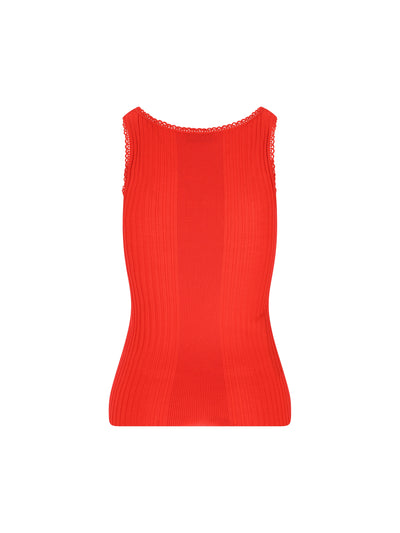 Canotta realizzata in lana vergine. MMV326 18TWF0011 MIU MIU 