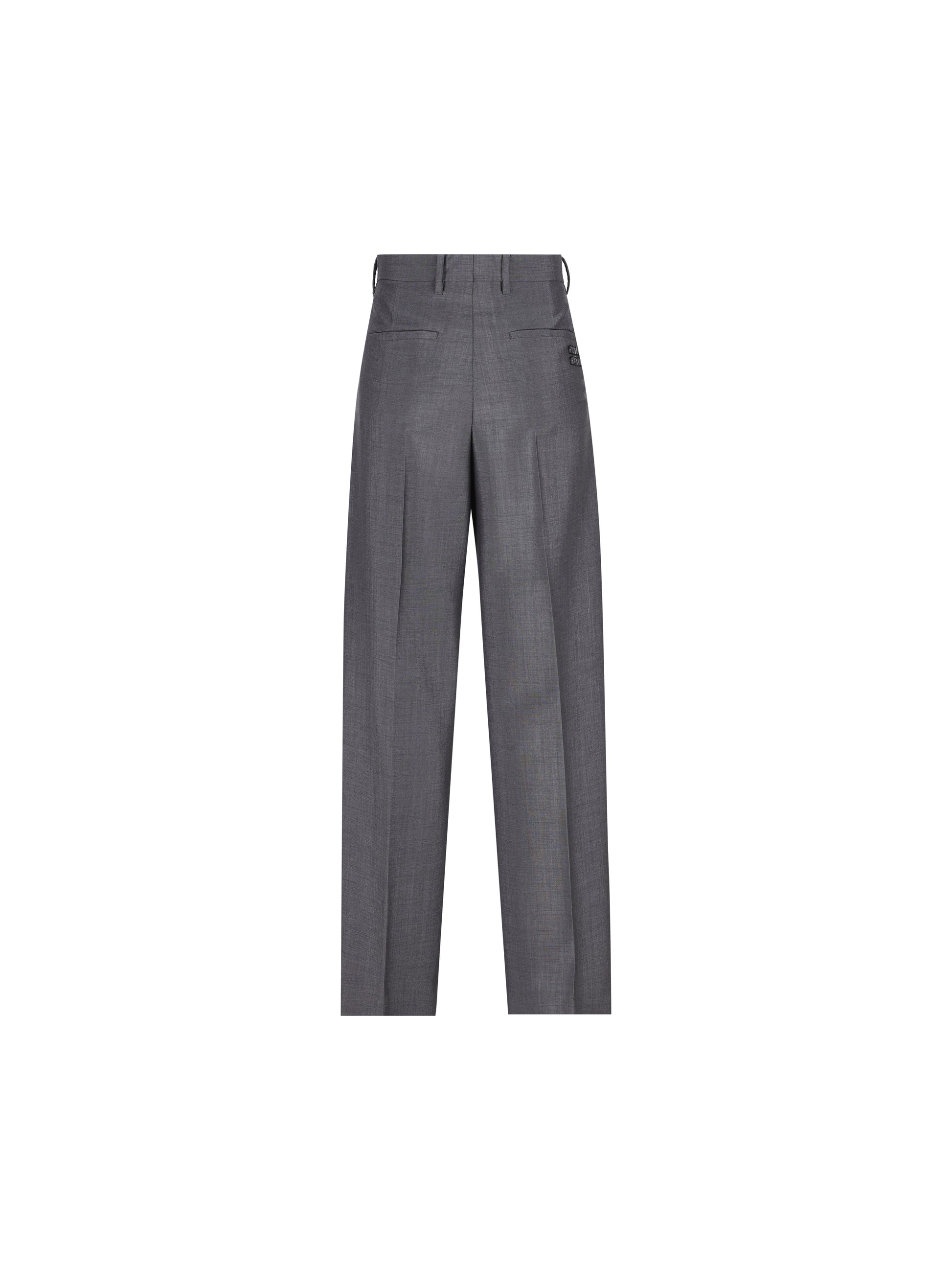 Pantaloni realizzati in mohair e lana. MP1990 12I1F0308 MIU MIU 