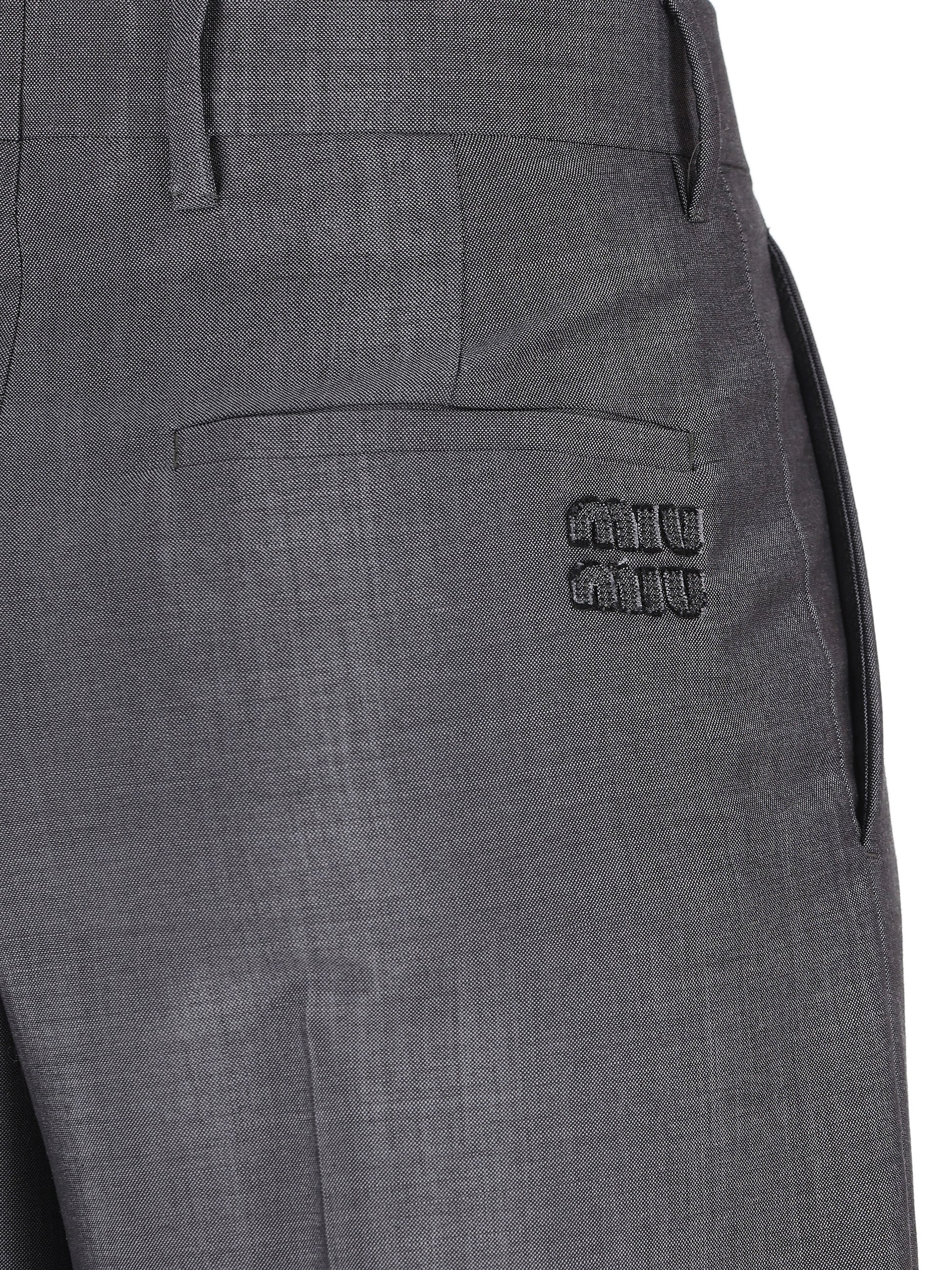 Pantaloni realizzati in mohair e lana. MP1990 12I1F0308 MIU MIU 