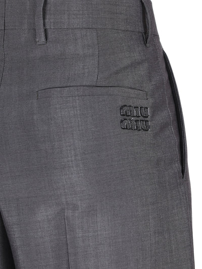 Pantaloni realizzati in mohair e lana. MP1990 12I1F0308 MIU MIU 