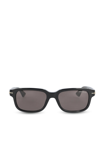 Occhiali da sole realizzati in acetato. MB0436S BLACK-BLACK-GREY MONTBLANC 