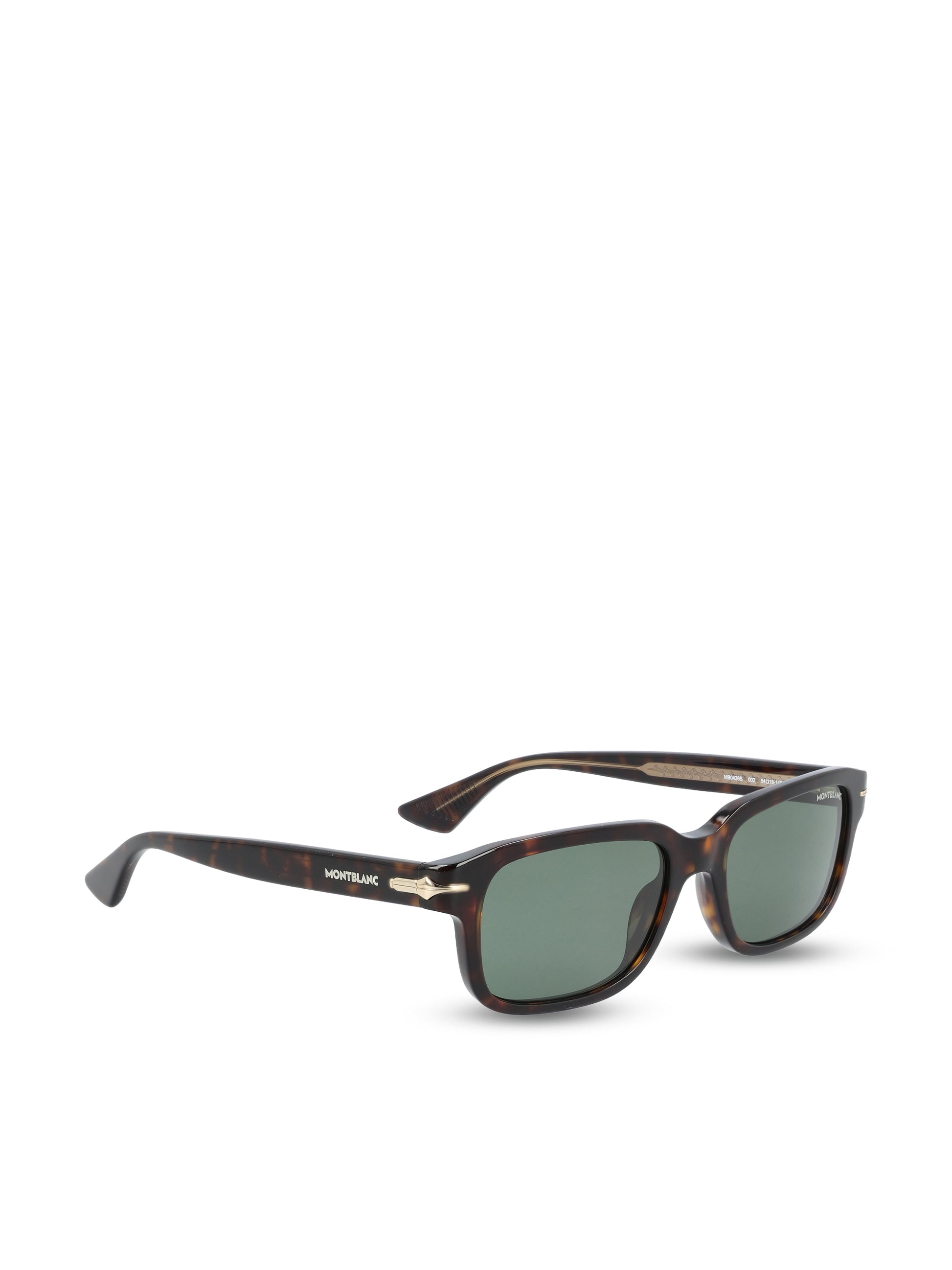 Occhiali da sole realizzati in acetato. MB0436S HAVANA-HAVANA-GREEN MONTBLANC 