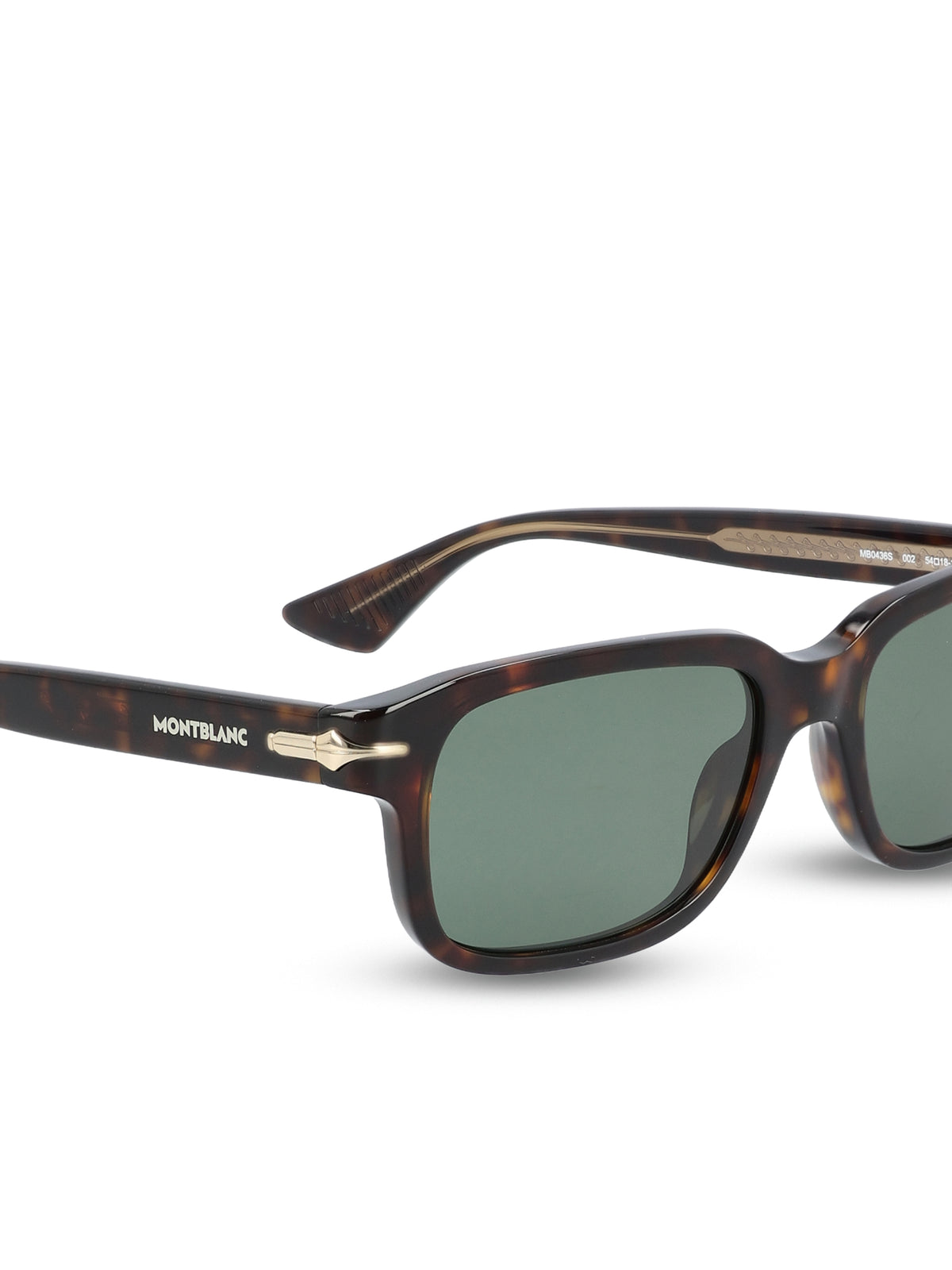 Occhiali da sole realizzati in acetato. MB0436S HAVANA-HAVANA-GREEN MONTBLANC 