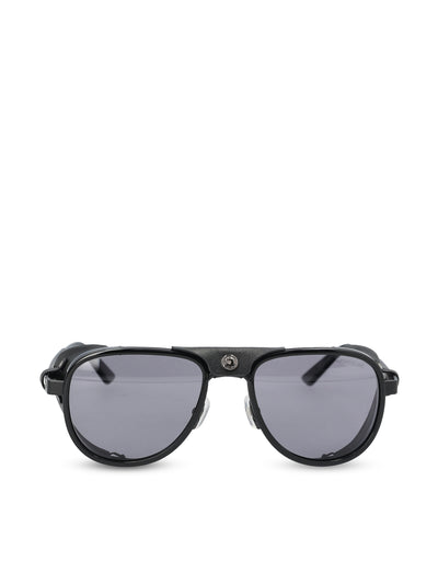 Occhiali da sole realizzati in metallo. MB0455S BLACK-BLACK-SMOKE MONTBLANC 