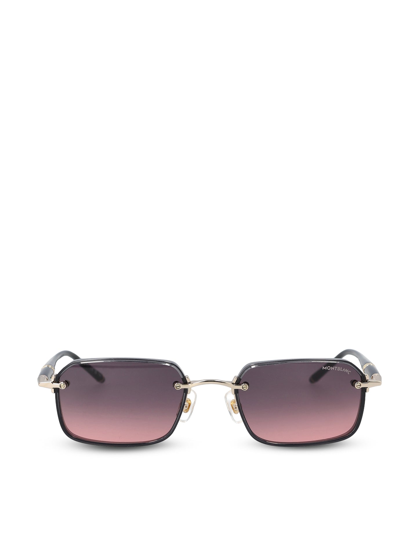 Occhiali da sole realizzati in metallo. MB0483S GOLD-BLACK-GREY MONTBLANC 