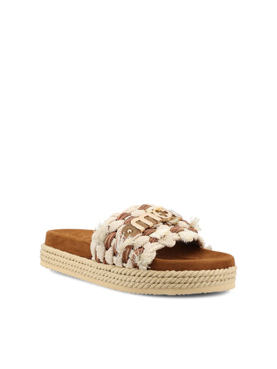 Sandali realizzati in corda. SW451008K BEI MOU 