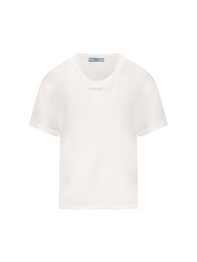 T-Shirt realizzata in jesey di cotone. 3569B 18QZF0009 PRADA 