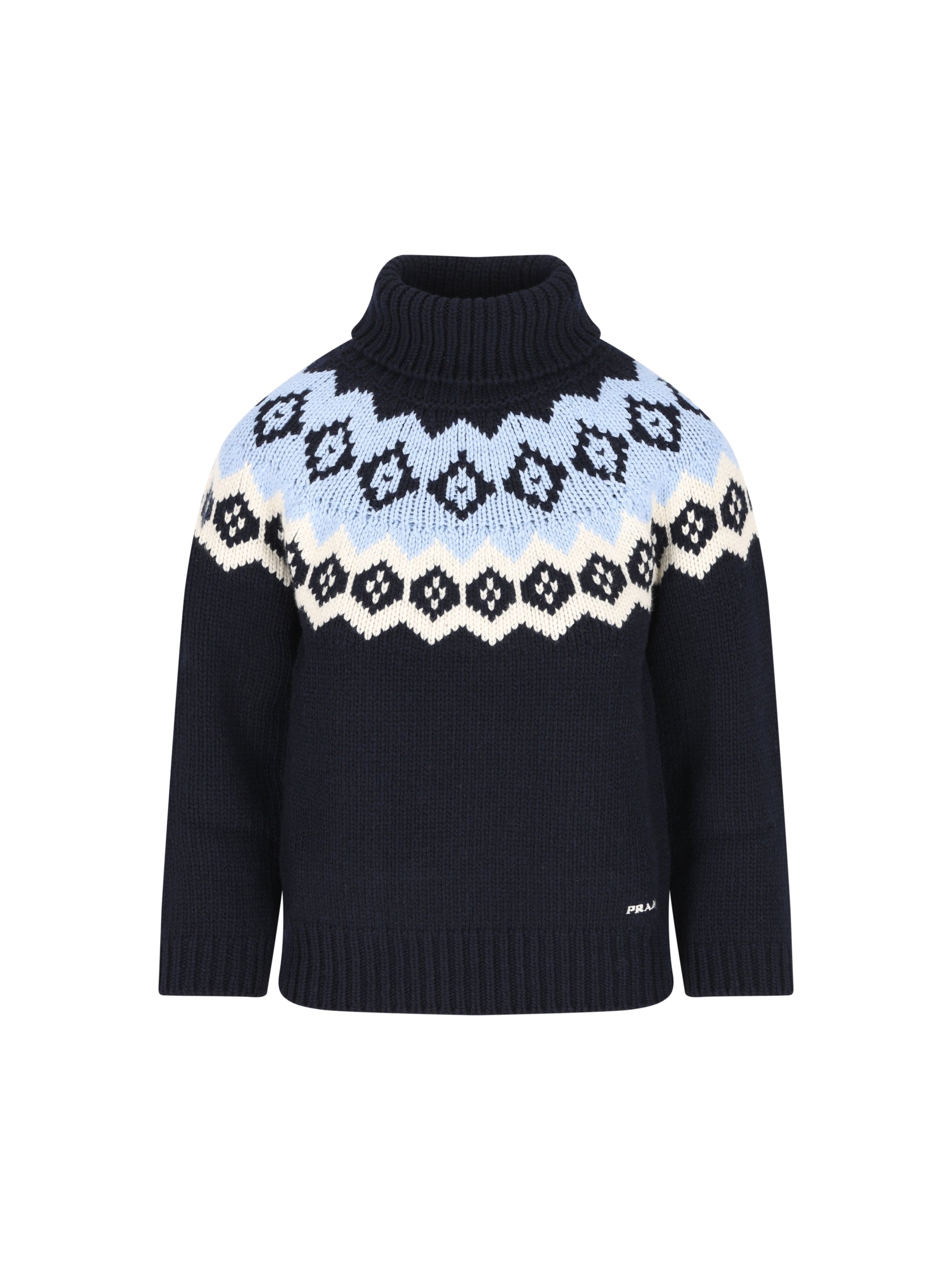 Maglia in lana vergine e cashmere P26574 18VZF067K PRADA 