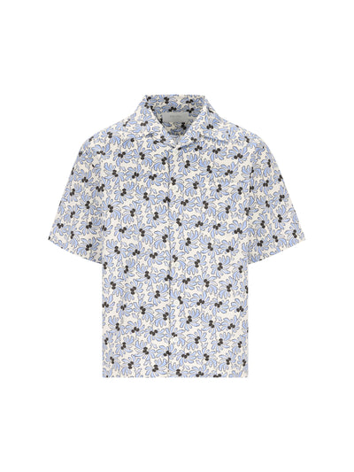 Camicia bowling stampata in misto cotone UCS414 19GUF0EL0 PRADA 