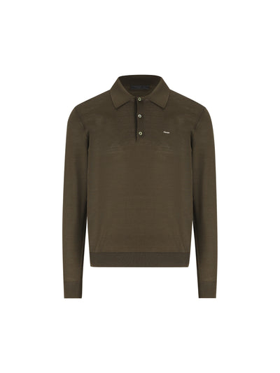 Polo in lana vergine. UMF147 18DYF0161 PRADA 