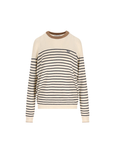 Maglione realizzato in lino e cotone. UMF262 188YF0018 PRADA 