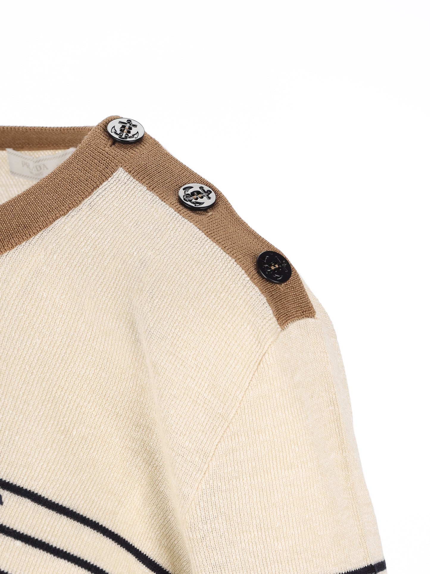 Maglione realizzato in lino e cotone. UMF262 188YF0018 PRADA 