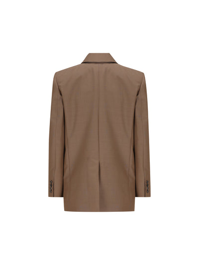 Blazer realizzato in lana e mohair. 859880 Y1N022055 SAINT LAURENT 
