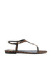 Sandali realizzati in viscosa e ottone. 860715 AAC9X2038 SAINT LAURENT 