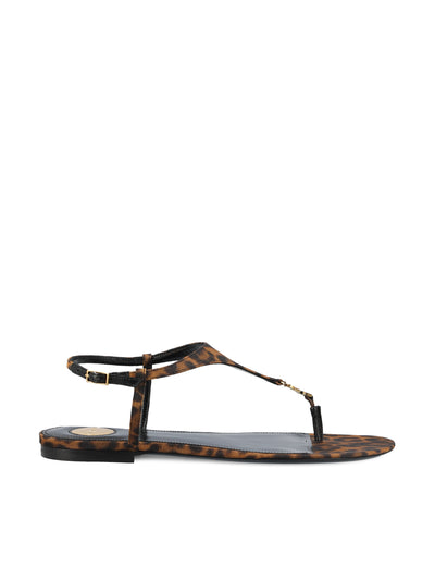 Sandali realizzati in viscosa e ottone. 860715 AAC9X2038 SAINT LAURENT 