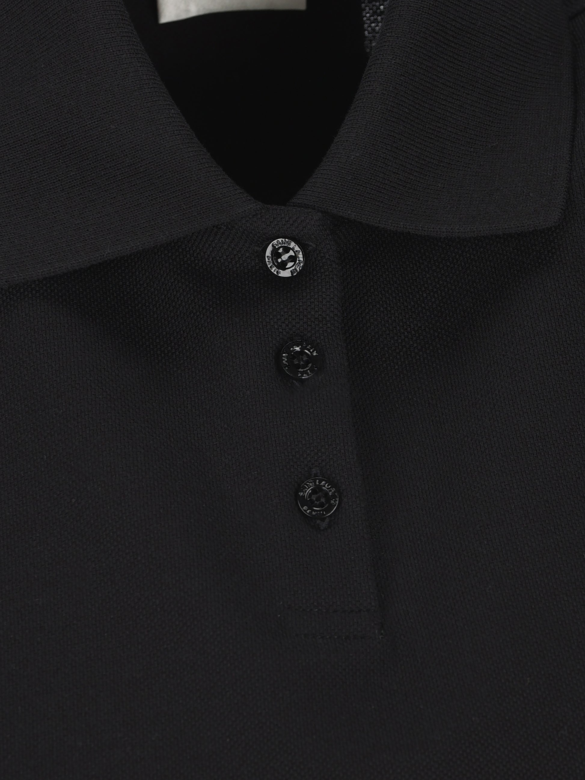 Polo realizzata in cotone riciclato. 862601 Y37ZE1000 SAINT LAURENT 