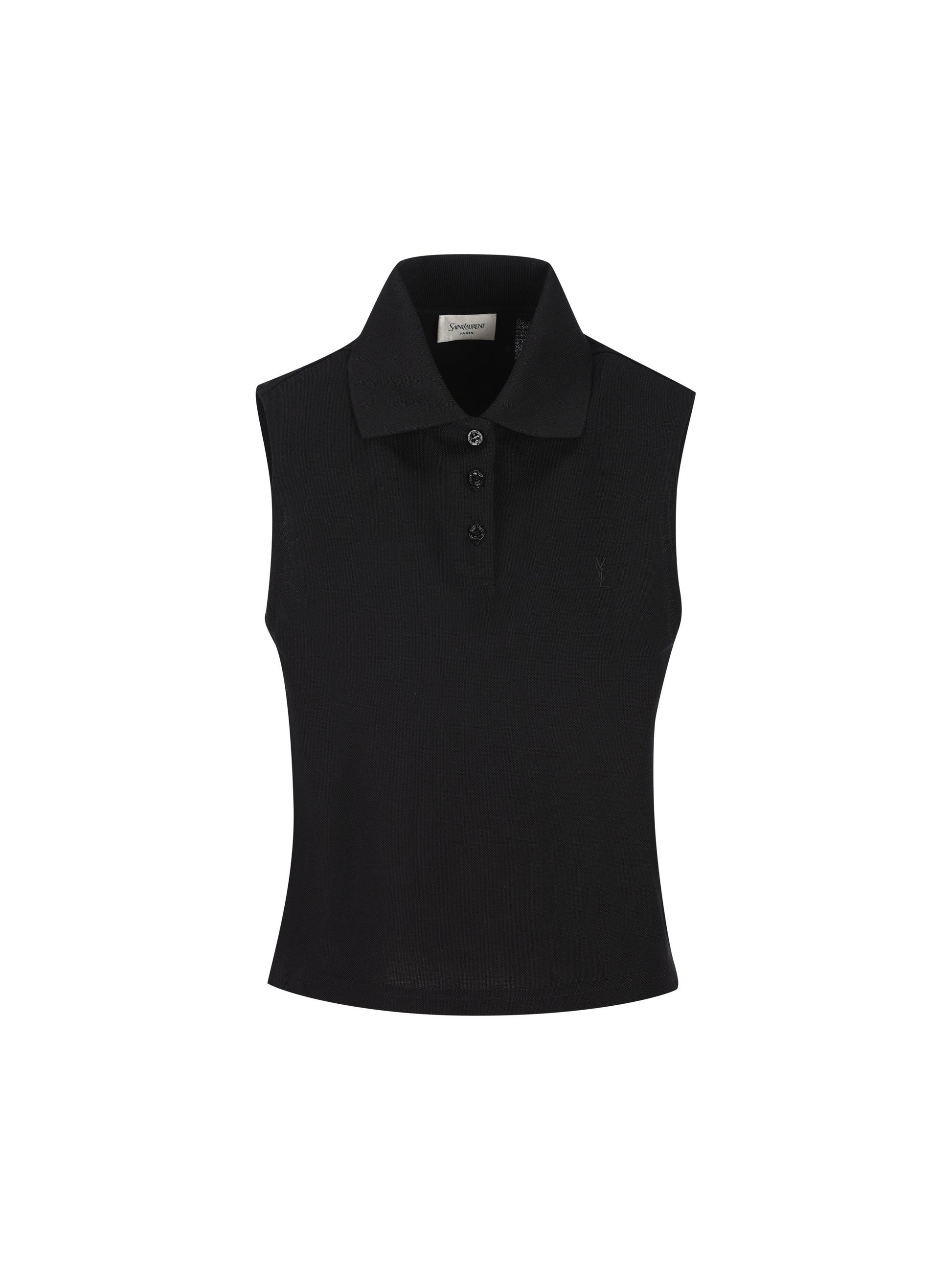 Polo realizzata in cotone riciclato. 862601 Y37ZE1000 SAINT LAURENT 