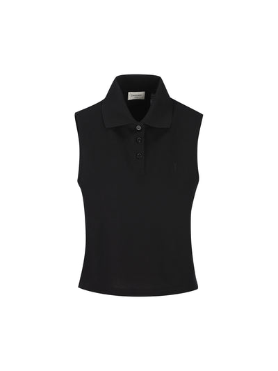 Polo realizzata in cotone riciclato. 862601 Y37ZE1000 SAINT LAURENT 
