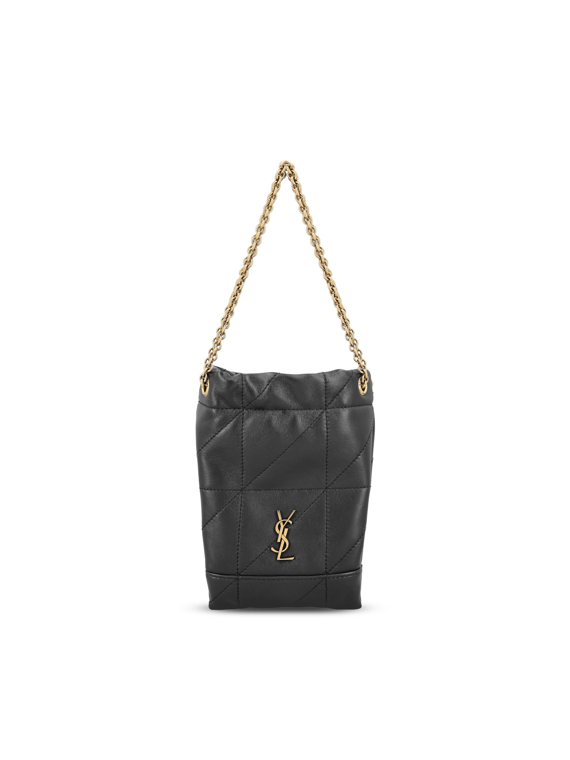 Secchiello realizzato in pelle. 863069 AAB321000 SAINT LAURENT 