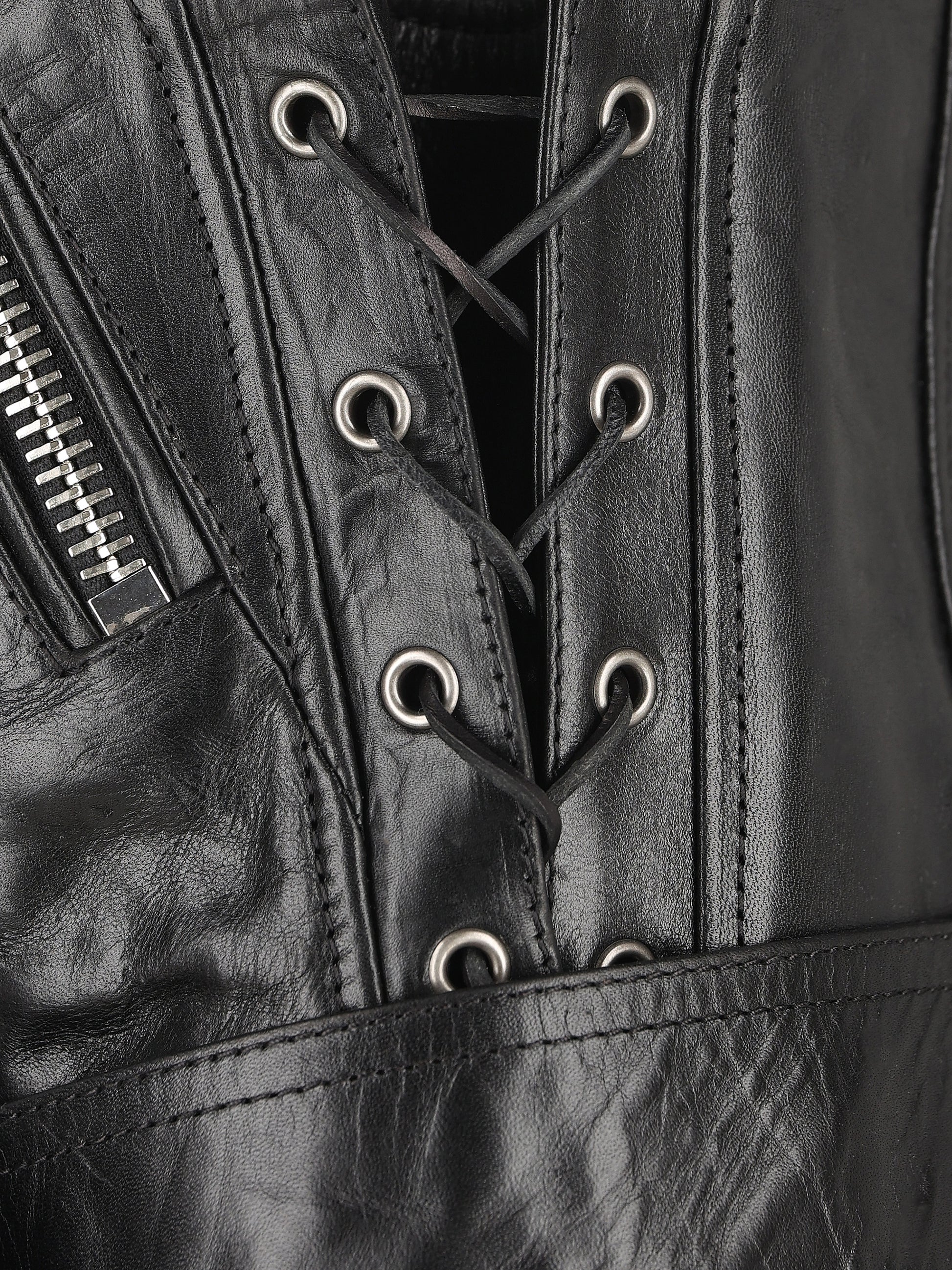 Gilet realizzato in pelle. 865045 YCUS21000 SAINT LAURENT 