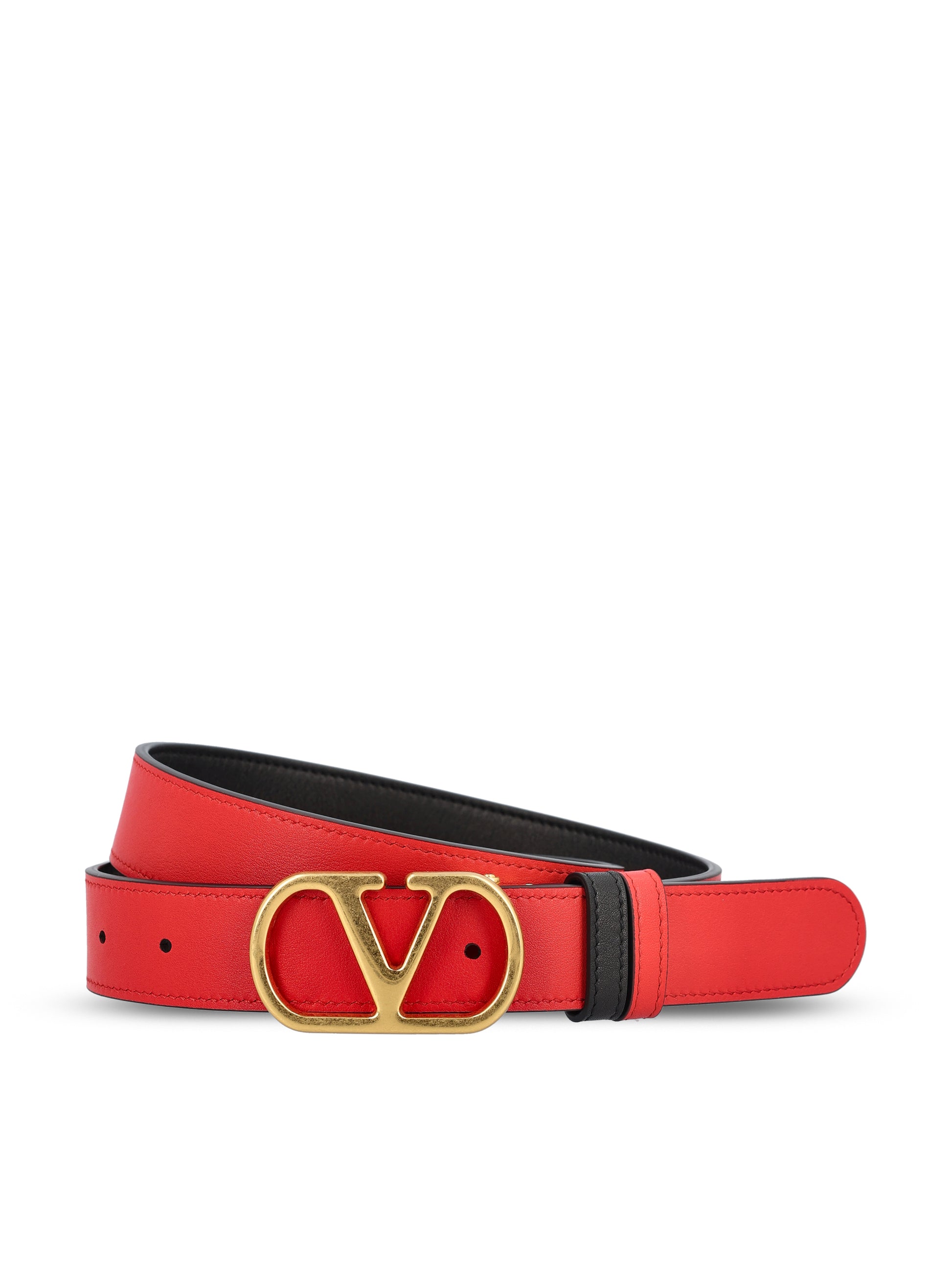 Cintura reversibile realizzata in pelle. 8W2T0SQ3IYR 0SM VALENTINO GARAVANI 