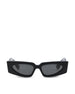 Occhiali da sole in acetato. VG0001S-001 BLACK-BLACK-GREY VALENTINO GARAVANI 