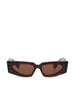 Occhiali da sole in acetato. VG0001S-006 BROWN-BROWN-BROWN VALENTINO GARAVANI 