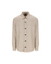 Overshirt in cashmere, lino e seta beige melange UHV75A3 SOT52272 ZEGNA 